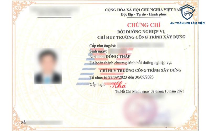 chứng chỉ chỉ huy trưởng